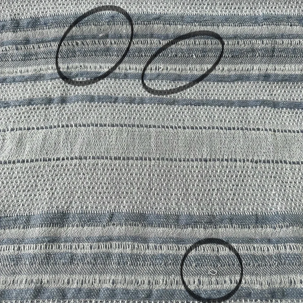 Hearth & Hand Magnolia Vintage Blue Textured Stripe Dobby Throw Blanket